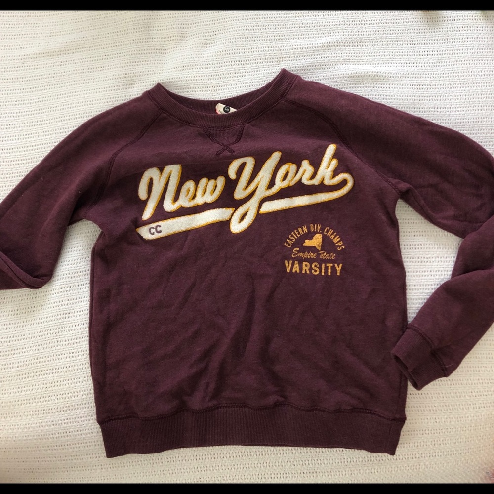 Pull over sweat shirt